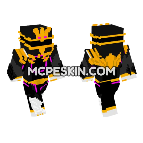 Gozyu Unicorn Minecraft Bedrock skin, front and back