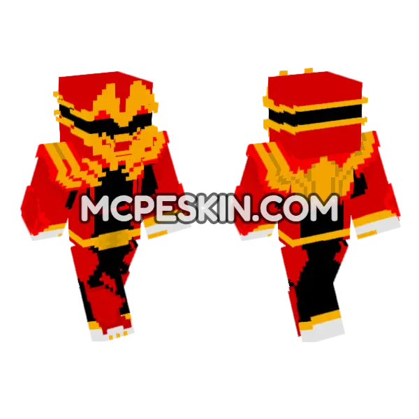 Gozyu Wolf Minecraft Bedrock skin, front and back