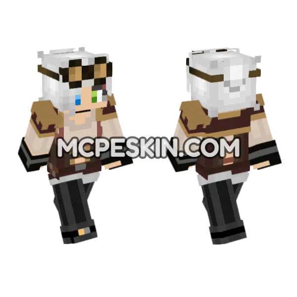 Grace – Jenny Mod Skin Minecraft Bedrock skin, front and back