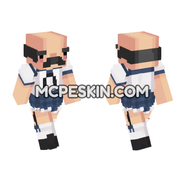 Grandpagirl Minecraft Bedrock skin, front and back