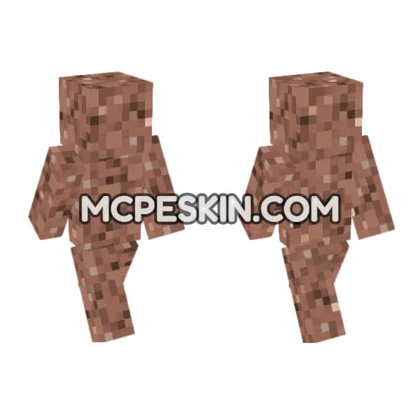 Granite Skin Minecraft Bedrock skin, front and back
