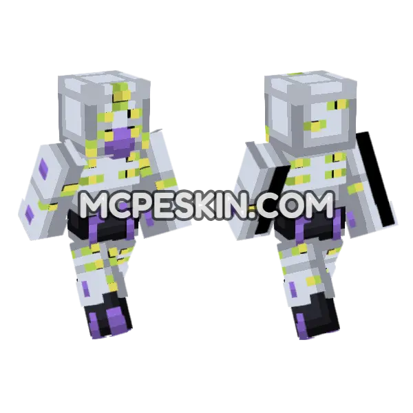 Grateful Dead Skeleton Minecraft Bedrock skin, front and back