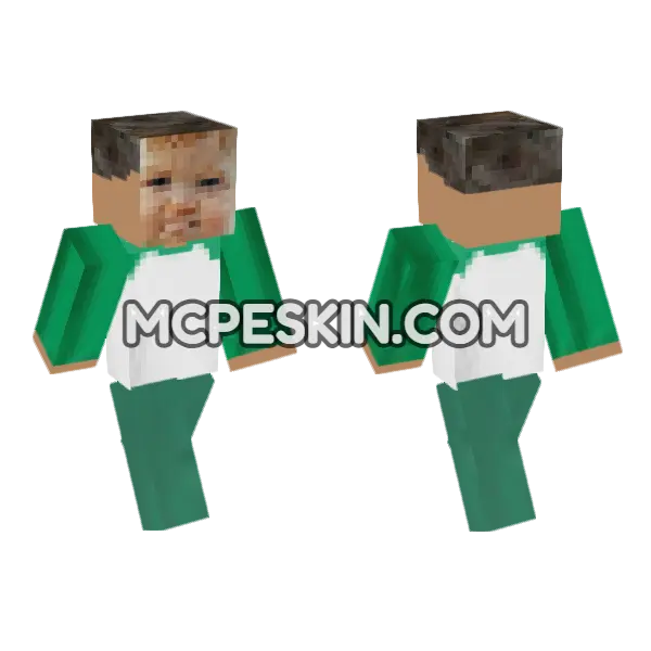 Green And White Jersey, front and back
