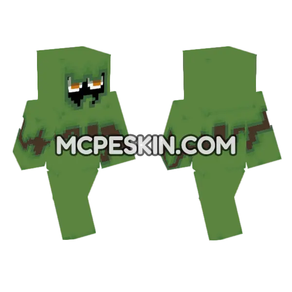 Green Crocodile Outfit, front and back