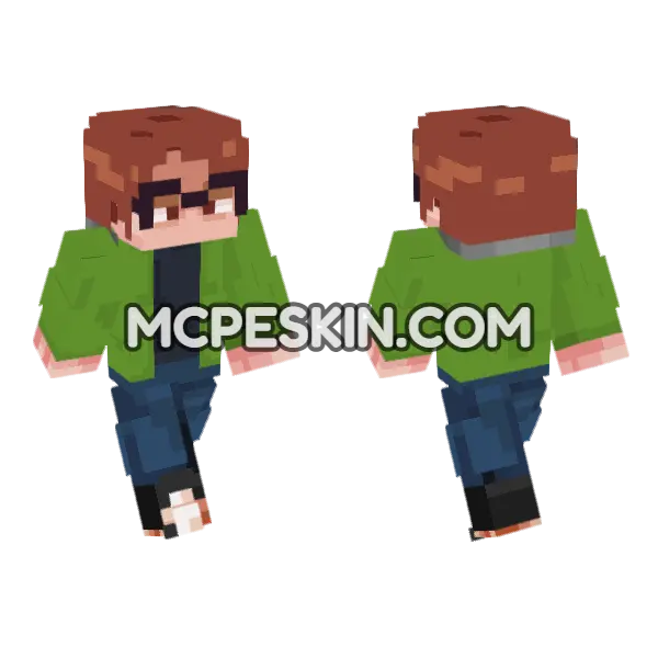 Green Hooded Figure, front and back