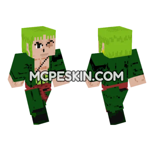 Green Leafy Warrior, front and back