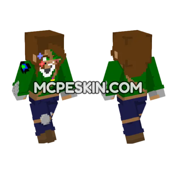 Green Mage Robes, front and back