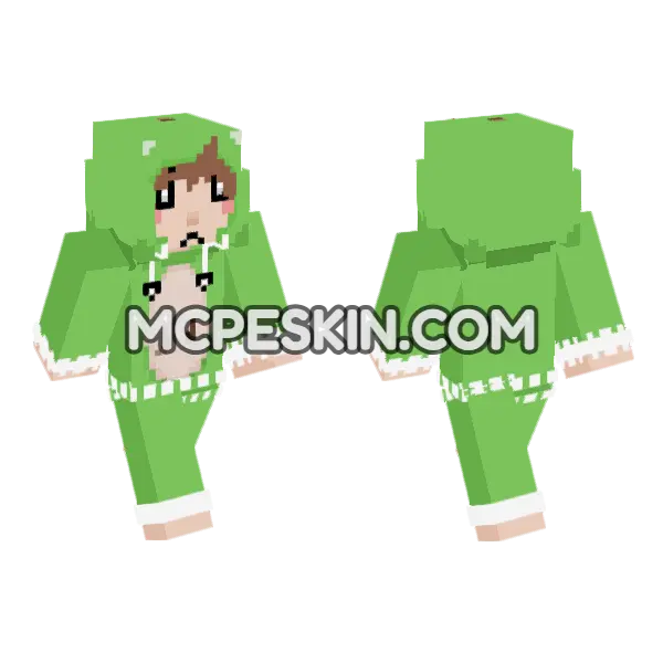 Green Pear Boy, front and back