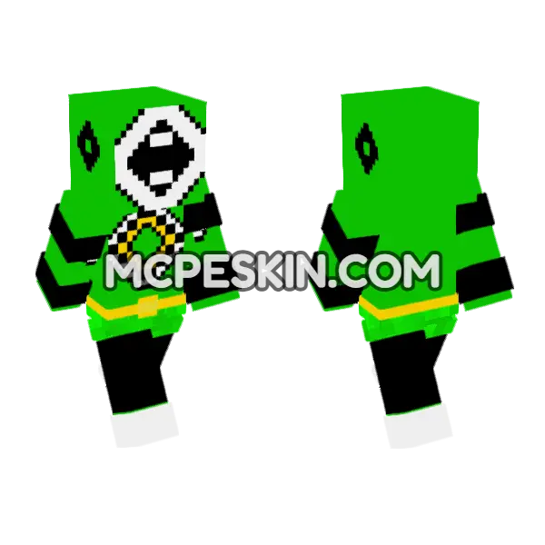 Green Ranger Rebecca HD, front and back