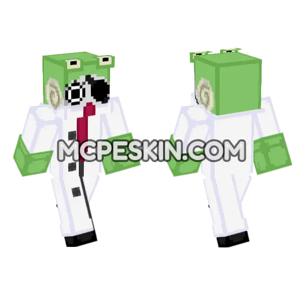 Green Robot Suit, front and back