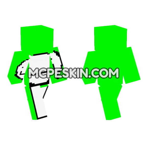 Green Robot Suit, front and back