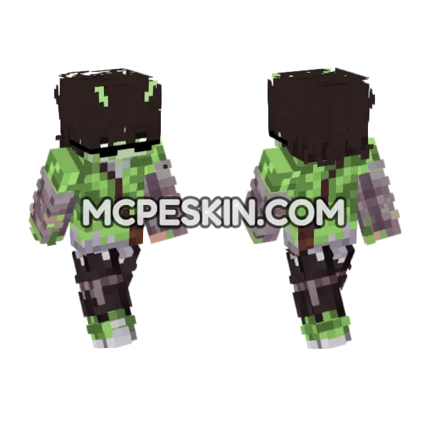 Green Slime Suit, front and back