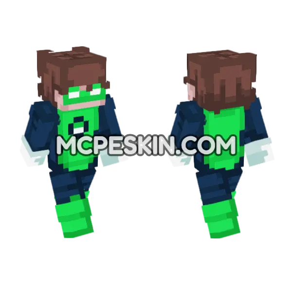 Greenlight Skin Minecraft Bedrock skin, front and back