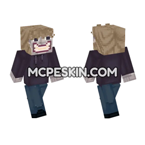 Greg Minecraft Bedrock skin, front and back