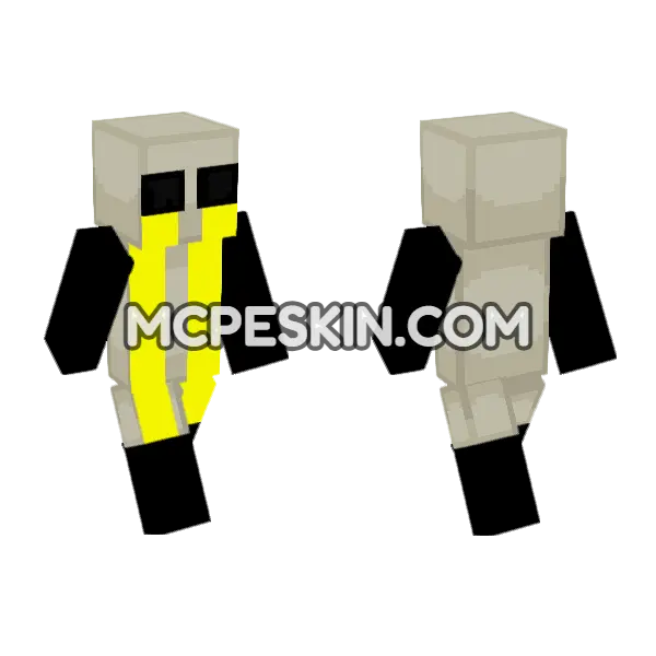 Grey and Yellow Robot, front and back