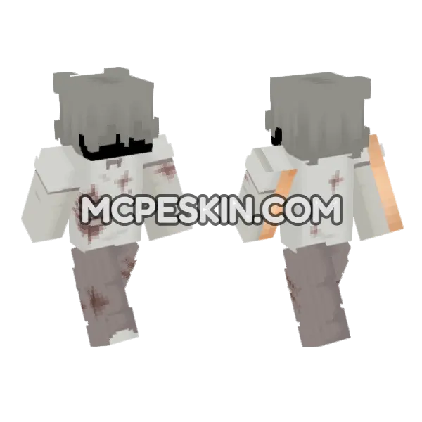 Grey Bandaged Warrior, front and back