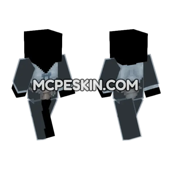 Grey Ice Armor, front and back