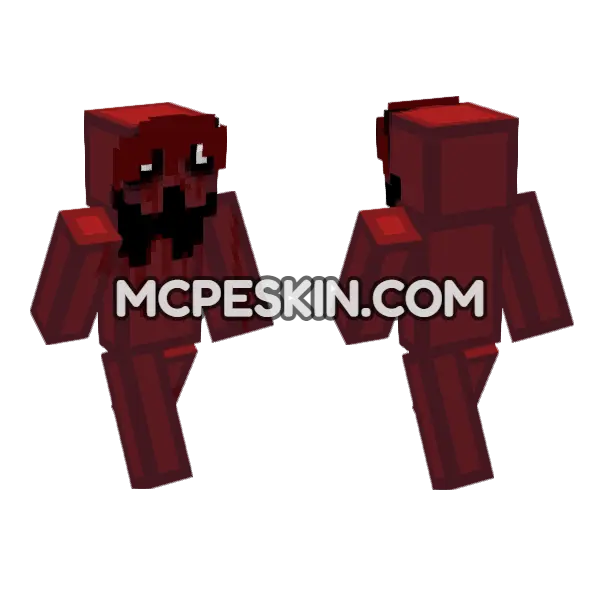 Grian EXE Ghost Creepypasta Minecraft Bedrock skin, front and back