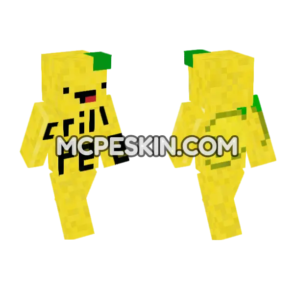Grillpee Skin Minecraft Bedrock skin, front and back