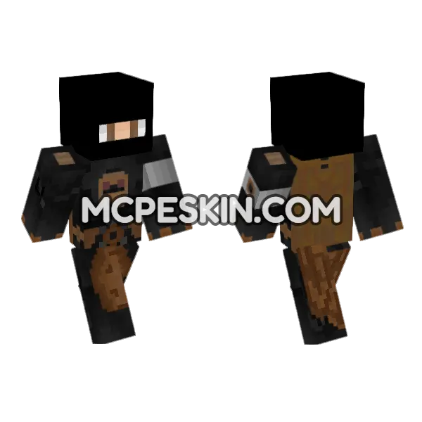 Grond Minecraft Bedrock skin, front and back
