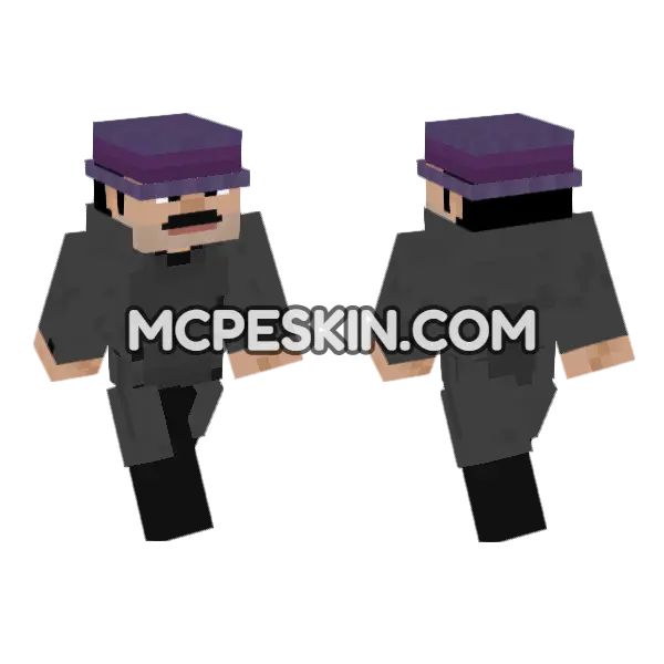 Gta 3 Marty Chonks Minecraft Bedrock skin, front and back