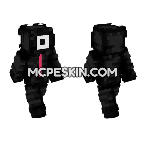 Guard Boss Minecraft Bedrock skin, front and back