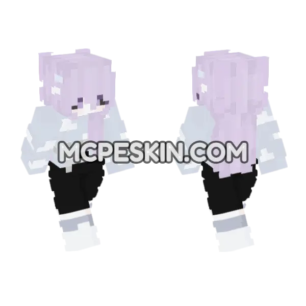 Hana Minecraft Bedrock skin, front and back