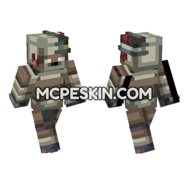 Hanged Man Skin Minecraft Bedrock skin, front and back