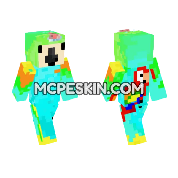 Happy Birthday Parrot, front and back