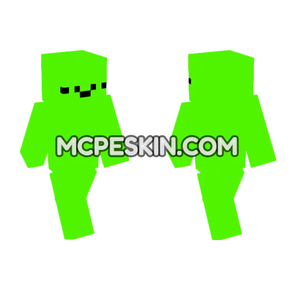 Happy1 Minecraft Bedrock skin, front and back