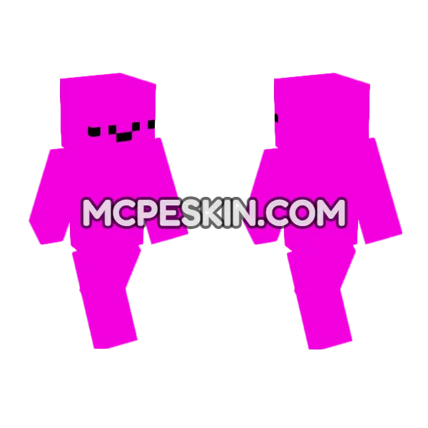 Happy3 Minecraft Bedrock skin, front and back