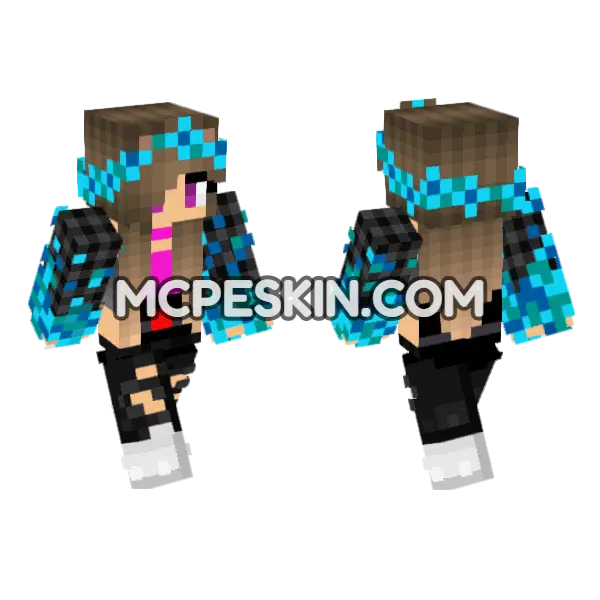 HD Jenny Skin Minecraft Bedrock skin, front and back
