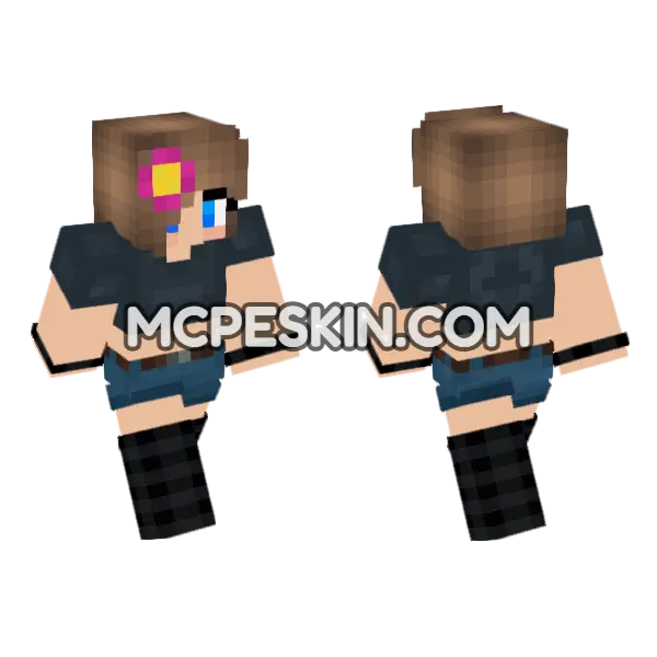 HD Jenny Skin Minecraft Bedrock skin, front and back