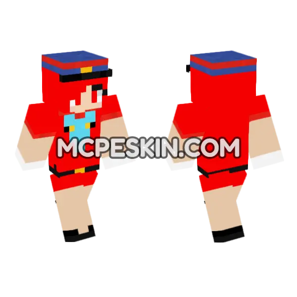 HD Jenny Skin Minecraft Bedrock skin, front and back