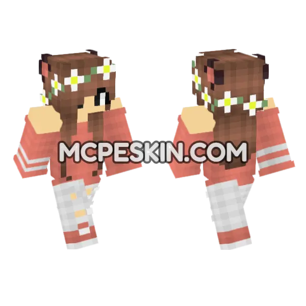 HD Jenny Skin Minecraft Bedrock skin, front and back