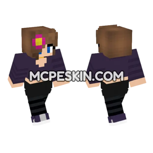 HD Jenny Skin Minecraft Bedrock skin, front and back