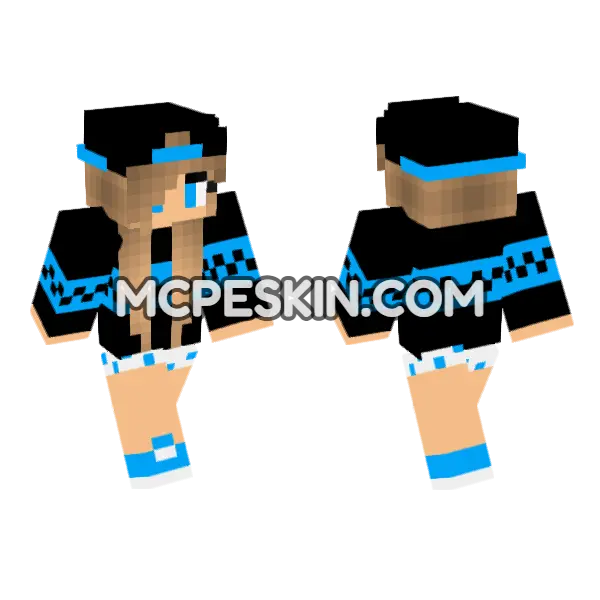 HD Jenny Skin Minecraft Bedrock skin, front and back