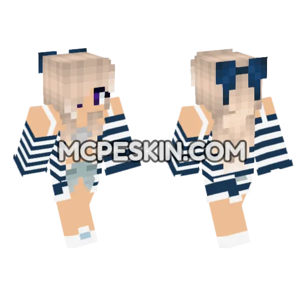 HD Jenny Skin Minecraft Bedrock skin, front and back