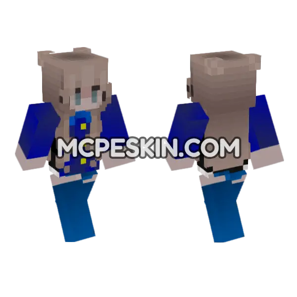HD Jenny Skin Minecraft Bedrock skin, front and back