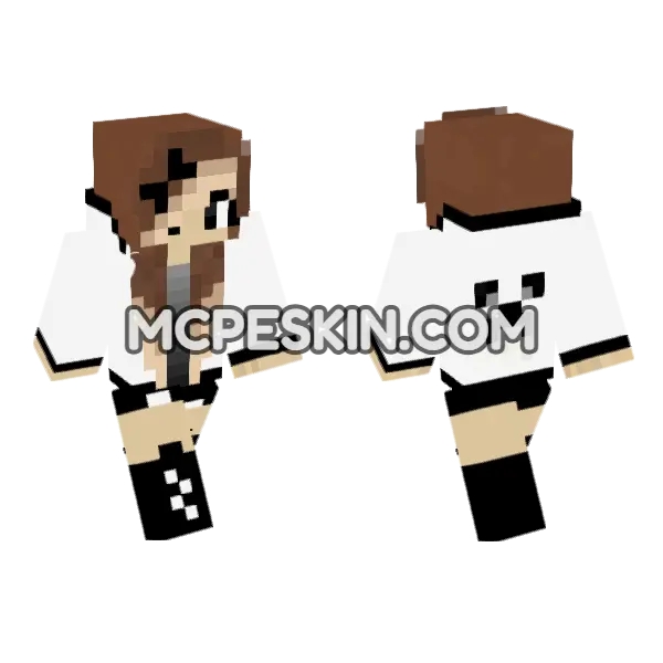 HD Jenny Skin Minecraft Bedrock skin, front and back