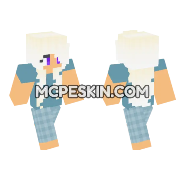 HD Jenny Skin Minecraft Bedrock skin, front and back