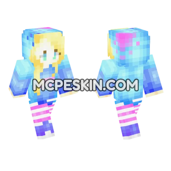 HD Jenny Skin Minecraft Bedrock skin, front and back