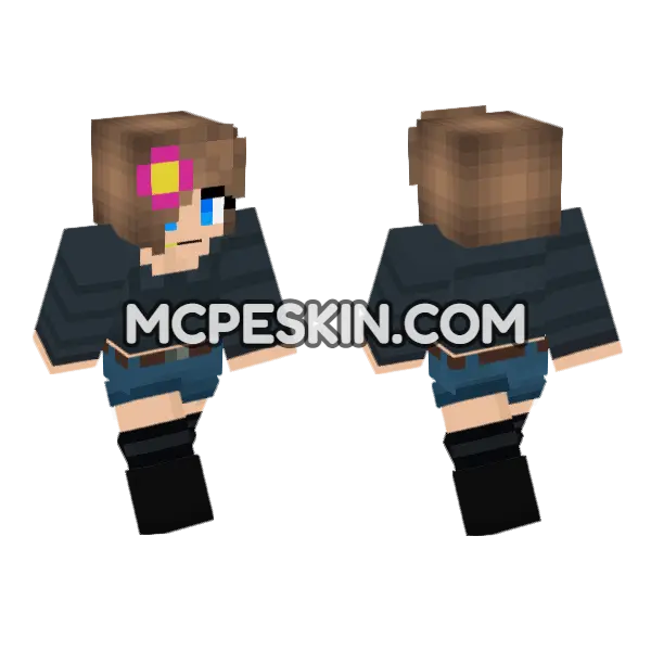 HD Jenny Skin Minecraft Bedrock skin, front and back
