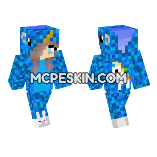 HD Jenny Skin Minecraft Bedrock skin, front and back