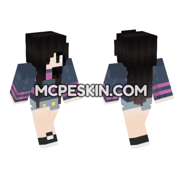 HD Jenny Skin Minecraft Bedrock skin, front and back