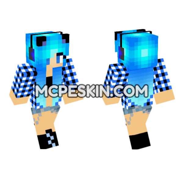 HD Jenny Skin Minecraft Bedrock skin, front and back