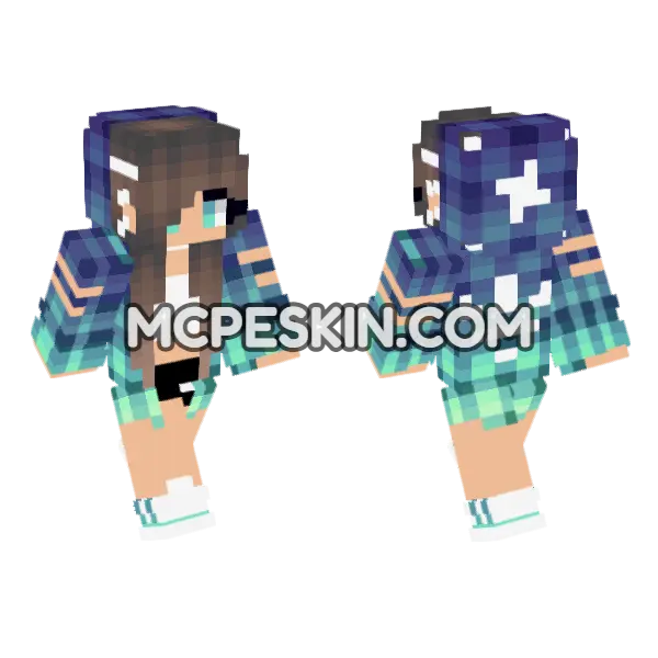 HD Jenny Skin Minecraft Bedrock skin, front and back