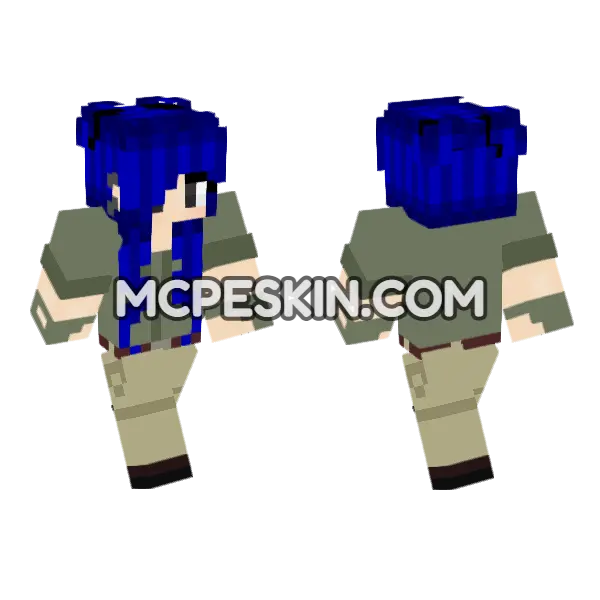 HD Jenny Skin Minecraft Bedrock skin, front and back