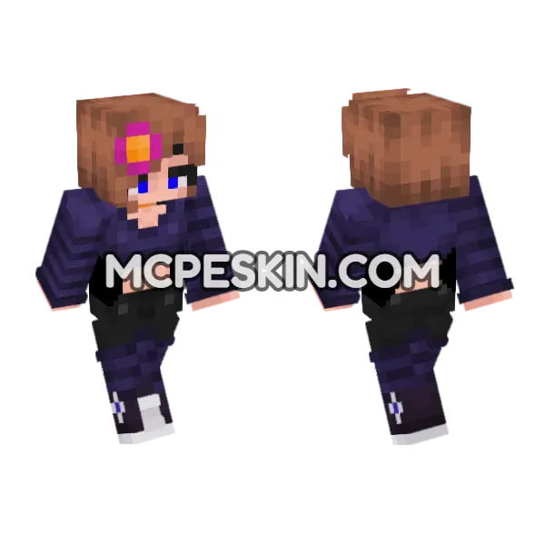 HD Jenny Skin Minecraft Bedrock skin, front and back