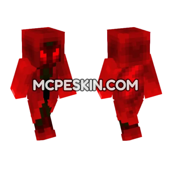 He Hates You Minecraft Bedrock skin, front and back